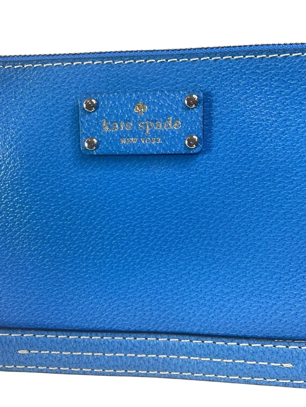 Kate Spade Wellesley Byrd Cobalt Blue Pebbled Leather Shoulder Bag